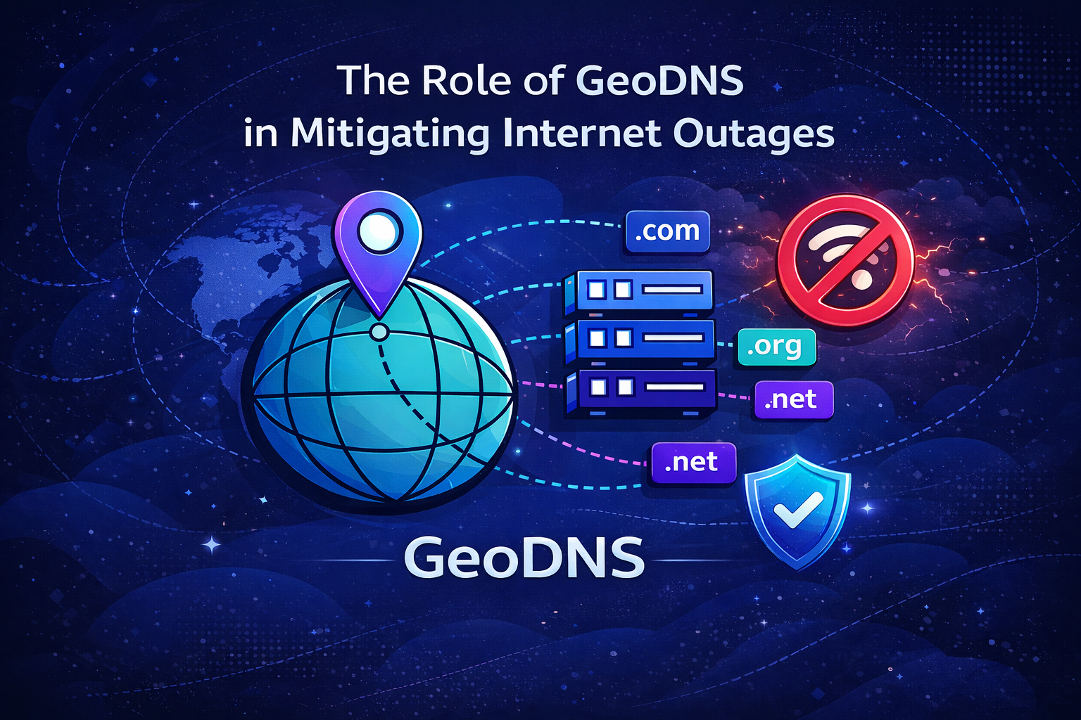 نقش GeoDNS در مقابله با قطعی اینترنت