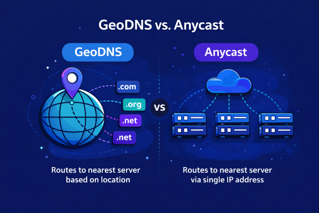 تفاوت GeoDNS با Anycast